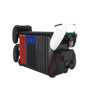 Support de support de tour de stockage de <span class=keywords><strong>CD</strong></span> de jeux 15 en 1 pour <span class=keywords><strong>PS5</strong></span>/<span class=keywords><strong>PS4</strong></span>/Xbox One/Nintendo Switch support de contrôleur de jeux support de disque - Product Image 3