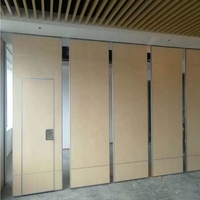 Adjustable Aluminium Alloy MDF Sliding Partition Wall Acoustic Operable Movable Modern Design Customizable Size Home Office