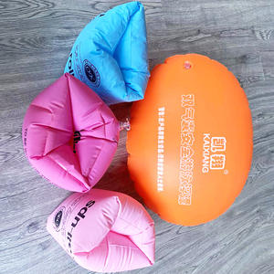 Bouée de natation double airbag Kaixiang pour adulte, orange, avec ceinture, pour la pêche et la sécurité aquatique - Product Image 2