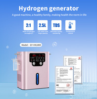 Inhalateur d'hydrogène PEM à débit réglable 1800 ml/min, membrane Dupont N117, machine d'inhalation d'hydrogène moléculaire