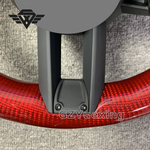 Vente chaude pour Porsche Cayenne Panamera Macan Tayneen 718 911 955 957 958 970 971 991 992 Volant de voiture en fibre de carbone rouge - Product Image 5