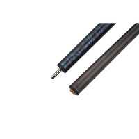 Queues de billard d'occasion OEM NASDA Snooker Sport 100% fibre de carbone, bois d'érable, punch pour l'avant-bras, saut, queue articulée 3/4, acier inoxydable