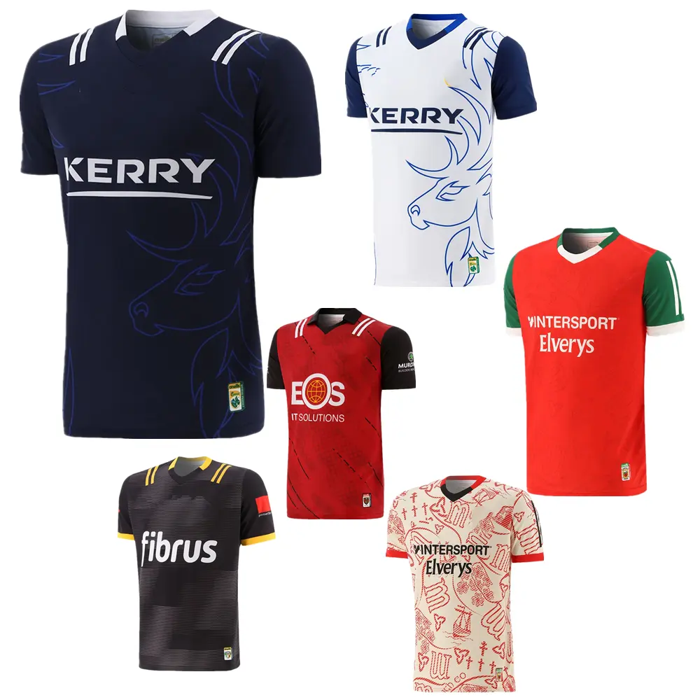 Ierland Retro Gaa Jersey 2023 2024 Cavan Ard Mhacha Truien Antrim Kurk Dons Mayo Shirt Derry Gaa T-Shirt