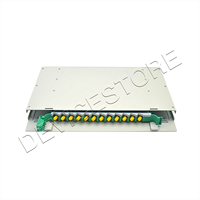 Cadre de distribution à fibre optique 19 pouces 12 Core ODF sous-châssis ODF personnalisé avec adaptateur SC/APC