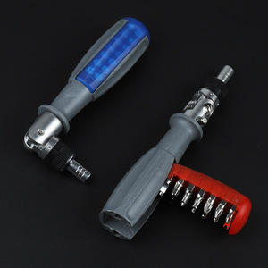 Multi Purpose Universal Ratchet <b>Screwdriver</b> <b>Set</b> 14 In 1 With Built In <b>Bits</b> For Diy Repair Tools - Product Image 1