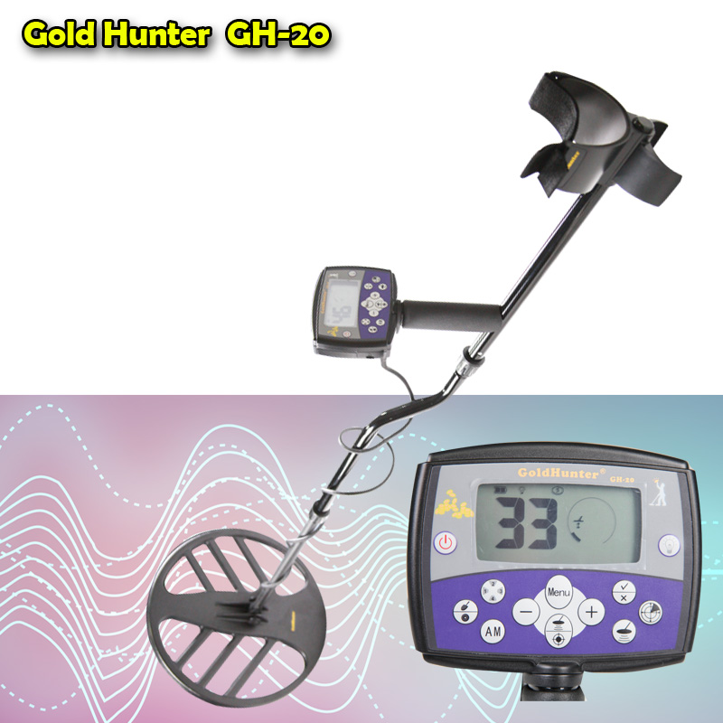 GH-20 подземный металлоискатель поиска искатель золота детектор водонепроницаемая катушка Охотник за сокровищами Pinpointer детектор с ЖК-дисплеем