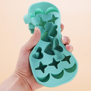 Heart sharp Ice Long Large Ice Cube <strong>Tray</strong> Ball Maker Diamond Rose <strong>Circle</strong> butterfly Big Thin Round Silicone Mold Ice Cube <strong>Tray</strong> - Product Image 2