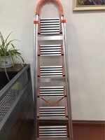 Usine Vente Chaude Échelle Pliante En Aluminium Large Pédale Escalier Échelle Ménage Échelle