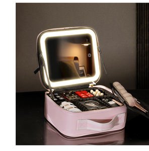 กระเป๋าเครื่องสำอางกันน้ำสำหรับเดินทางแบบพกพาสำหรับผู้หญิงกล่องเคสใส่เครื่องสำอางตั้งโต๊ะน้ำหนักเบา LED - Product Image 4