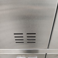 Casier de vestiaire commercial en acier inoxydable 304 à 6 ou 9 portes avec serrure à carte IC pour usine de transformation alimentaire