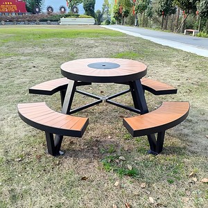 Conjunto de Muebles de Jardín de Hierro para Exteriores, Mesa y Sillas de Metal para Patio, Parque y Terraza - Product Image 5