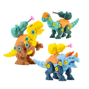 Brinquedos educativos diy montagem, pegar apart construção, dinossauro, brinquedos, conjunto com broca para crianças, menino, 3 + idade, presente, crianças, kit, jogo