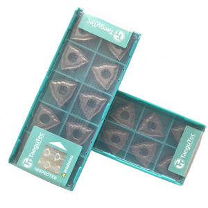 Insertos de Carburo CNC Taegutecs WNMG 080404 MT CT3000 de 20 mm, 2.0 mm, Recubrimiento PCD/PCBN/BN/CVD, HRC65, Forma Poligonal, OEM para Torneado - Product Image 1