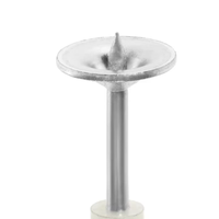 200 pièces pistolet à ongles manuel feu rond clou fixe cheville Mini plafond artefacts en alliage de Zinc tailles 25mm 32mm 42mm 7.3mm 8.5mm diamètre