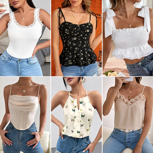 Tops Casuales de Moda para Mujer a Precio Económico, Poliéster/Algodón, Ropa de Verano de Segunda Mano, Liquidación de Fábrica - Product Image 3