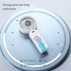 Ventilador de Mesa Portátil, Recargable, Plegable, Mini, Eléctrico, Sin Aspas, en Oferta - Product Image 3