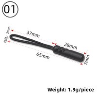 Extrémité de fermeture éclair en plastique PVC de remplacement pour fixation de boucle cassée sur le cordon de fermeture éclair de la valise de la tente et du sac à dos