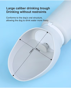 Stylish Portable Pet Water Bottle Eco-Friendly <strong>Rounded</strong> Silicone Walking Hiking Outdoor <strong>Bowl</strong> Easy Carry <strong>Dog</strong> Drinking Feed - Product Image 2