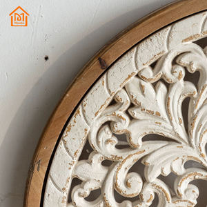 Nghệ thuật tường hiện đại phong cách Bắc Âu phòng khách phòng ngủ trang trí đồ trang trí khắc gỗ Retro thủ công - Product Image 4