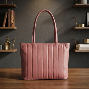 Pochette décontractée pour femme en cuir véritable de style traditionnel, élégante, durable, légère, avec fermeture éclair, imperméable et pliable - Product Image 1