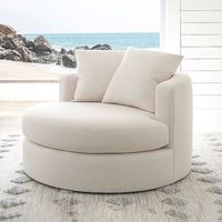 Canapé de salon tendance, canapé de détente, canapé rond en tissu doux et bon marché pour hôtel, fauteuil pour la maison