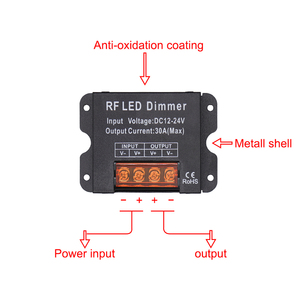 Controlador Remoto <span class=keywords><strong>LED</strong></span> <span class=keywords><strong>de</strong></span> 12V 24V, <span class=keywords><strong>Regulador</strong></span> <span class=keywords><strong>de</strong></span> Intensidad para Tiras <span class=keywords><strong>LED</strong></span>, Interruptor <span class=keywords><strong>de</strong></span> Atenuación, <span class=keywords><strong>Regulador</strong></span> <span class=keywords><strong>de</strong></span> Voltaje 30A 360W <span class=keywords><strong>de</strong></span> Alta Potencia, 1 Año <span class=keywords><strong>de</strong></span> Garantía - Product Image 6