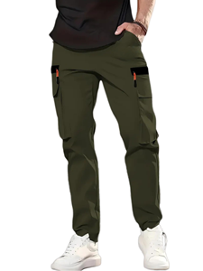 Pantalon de survêtement technique pour homme, coupe fine, softshell, pour activités de plein air, alpinisme, randonnée, avec poches cargo, modèle 2026 - Product Image 2