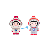Poupée douce en peluche jouets personnalisés poupées en peluche garçon avec vêtements et écouteurs casque jouet fabricant Anime peluche animal personnalisé