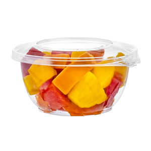 32 OZ Anti-Fog Tamper Evident Contenedores de alimentos de plástico con bisagras Forma de diamante 17X17X9-Almacenamiento multiuso para ensaladas - Product Image 1