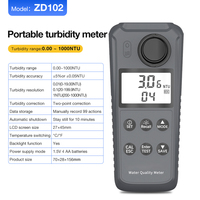Testeur de qualité de l'eau portable multifonctionnel en gros d'usine, affichage numérique PH860/ZD102, mesureur de turbidité liquide pH TDS