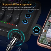 Studio de Production Podcast Tout-en-un 3,5 mm avec Mixeur Audio et Microphone pour Streaming en Direct sur PC, Smartphone et Ordinateur de Bureau