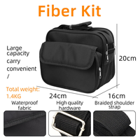 Kit de Nettoyage des Faces d'Embouts de Fibre Optique avec Microscope d'Inspection 400X, Stylos Nettoyeurs à Un Clic, 1.25 2.5mm, pour Maintenance FTTH, Ensemble de 11 Pièces