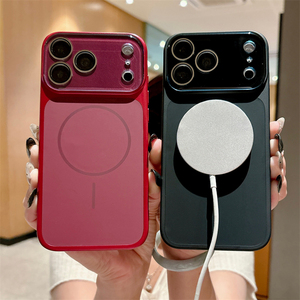 Coque magnétique en silicone liquide originale pour iPhone 18 Pro 17 16 Pro 15 Pro Max avec protection instantanée de l'appareil photo et finition mate changeante - Product Image 4