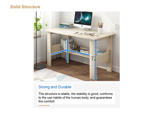 Hot Sale Kantor Kayu Furniture Meja Kantor Meja Komputer Meja Laptop - Product Image 6