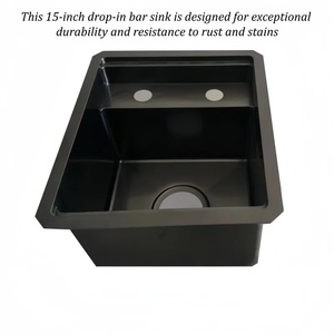 อ่างล้างจานครัวสเตนเลสสตีล 304 คุณภาพสูงแบบอ่างเดี่ยว ผิวปัดเงา สำหรับใช้ในครัวเรือน - Product Image 2