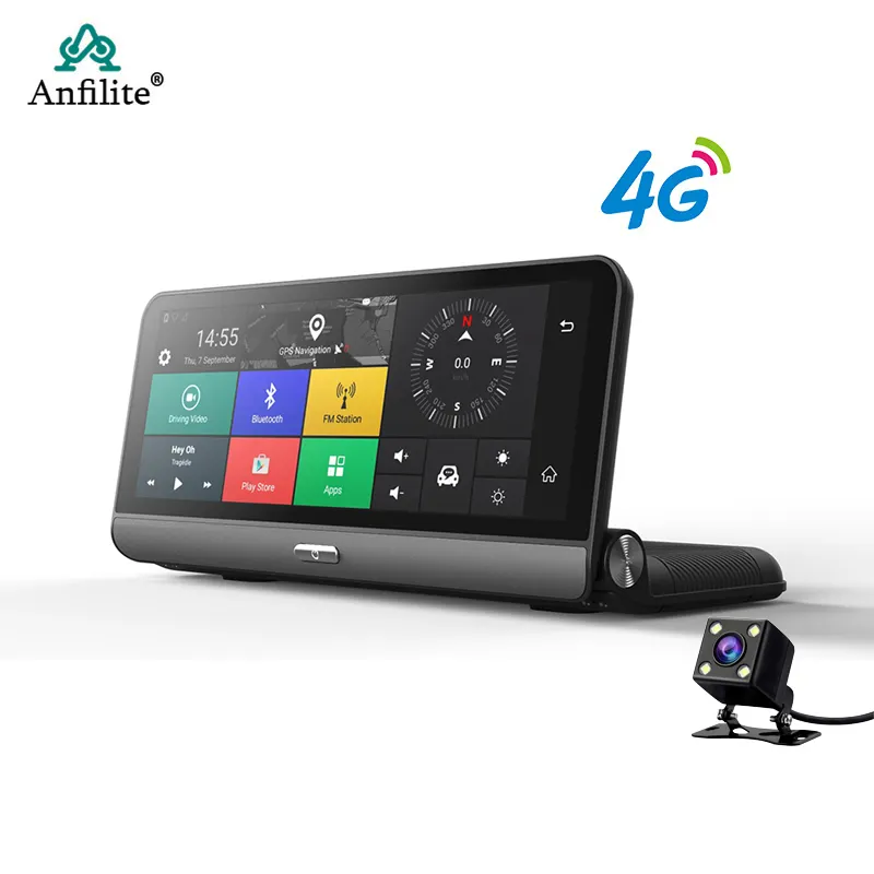 4G/C, система помощи водителю, 8 дюймов Автомобильный видеорегистратор Dashcam Android5.1 GPS 3 в 1 центральной консоли, GPS, Wi-Fi, BT FM GPS навигатор FHD 1080P видеомагнитофон