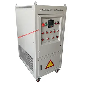 220V UPS sistemi yük bankası 50KW dirençli AC manuel düğme ile yerel kontrol test için 220V Vac