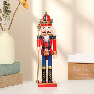 Ornement de Noël YUYANG, jouets de Noël, casse-noisette en bois grandeur nature, soldat casse-noisette pour décorations de Noël - Product Image 6