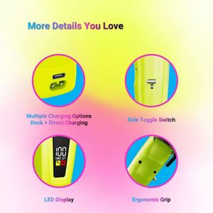 เครื่องตัดผมไฟฟ้าแบบมืออาชีพ ความเร็วสูง 11500 รอบต่อนาที ใบมีด DLC ชาร์จซ้ำได้ สำหรับร้านตัดผมและช่างตัดผม - Product Image 5