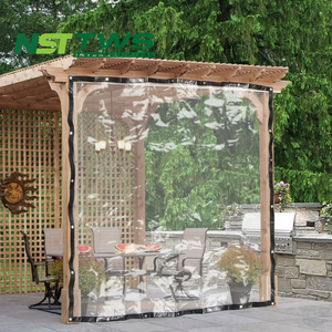 0.7mm Super Clear PVC Film Balcon Couverture Étanche <span class=keywords><strong>Extérieure</strong></span> Transparent Bâches Auvent en Rouleaux pour Rideaux de Pergola - Product Image 1
