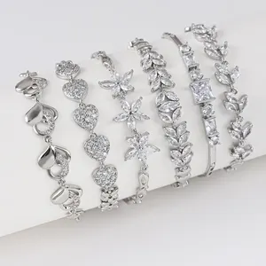 CM YIM-pulsera de zirconia cúbica para mujer, brazalete, brazalete, oro laminado, 2022