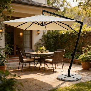 Sombrilla de Jardín Impermeable para Exteriores, Playa, <span class=keywords><strong>Patio</strong></span>, Tipo Cantilever, de Lona, con Estructura de Hierro - Product Image 1