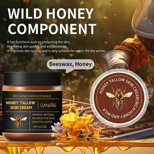 Gesichtspflege Feuchtigkeitscreme Schönheit Natürliche Feuchtigkeitsspendende Bio-Grasgefütterte Rindertalg und Honig Balsam Creme - Product Image 3