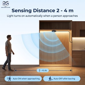 Kleine Smart Home 12V/24V Induktiver Schalter Holz trennwand Human Body Sensing Zentrale Steuerung für Schranks chrank LED - Product Image 1