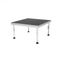 Nouvelle scène portable en alliage d'aluminium, plateforme de scène pour événements, scène modulaire carrée, piste de danse pour exposition, mariage, DJ, concert, location