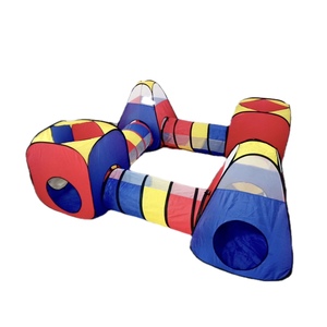 <span class=keywords><strong>Maison</strong></span> de tente de jeu pour enfants 8 en 1 avec 4 tentes <span class=keywords><strong>tunnel</strong></span> pour bébés tente <span class=keywords><strong>tunnel</strong></span> pliable portable intérieure extérieure - Product Image 2