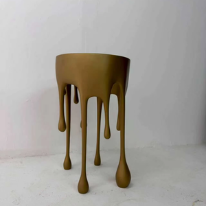 โต๊ะข้างทรงหยดน้ำละลายสไตล์นอร์ดิกสมัยใหม่ |   โต๊ะตกแต่งไฟเบอร์กลาสสุดหรูสำหรับตกแต่งแกลเลอรีงานศิลปะและเลานจ์สไตล์เรโทร - Product Image 6