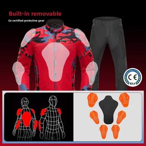 Impermeable verano ciclismo motocicleta carreras trajes de manga larga malla superior sistema de tracción transpirable poliéster Tops para todoterreno - Product Image 4