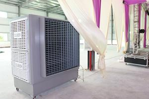 Nouveau refroidisseur d'air évaporatif à haut débit d'air, réservoir d'<span class=keywords><strong>eau</strong></span> de 450 L, climatisation <span class=keywords><strong>mobile</strong></span> industrielle pour le désert et les tropiques, pompe 220 V - Product Image 4