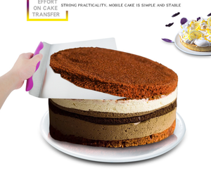 Spatule de transfert de gâteau en acier inoxydable de qualité alimentaire de 8 pouces, outil de levage de gâteau sûr, outil de retrait de gâteau, plaque de transfert de pizza - Product Image 6